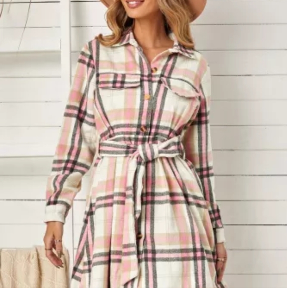 New plaid shirt dress - Picture 7 of 16